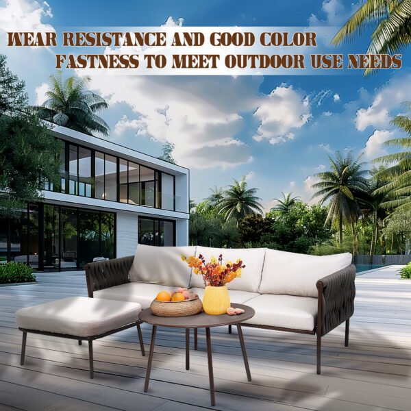Outdoor Furniture Sectional Sofa Set - Image 3