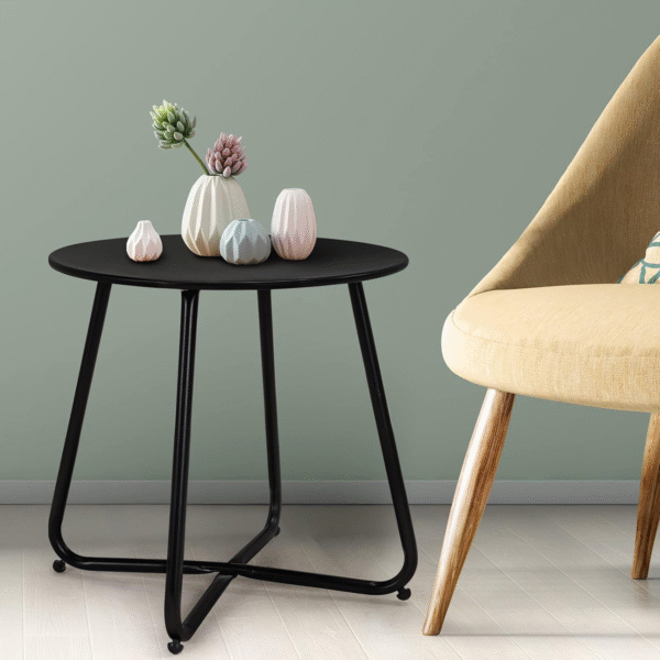 A 45cm diameter detachable metal table - Image 4