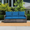 Patio Rattan 3-Seater Sofa