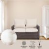All-Weather 2-Seater Outdoor Rattan Sofa