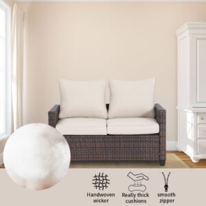 All-Weather 2-Seater Outdoor Rattan Sofa