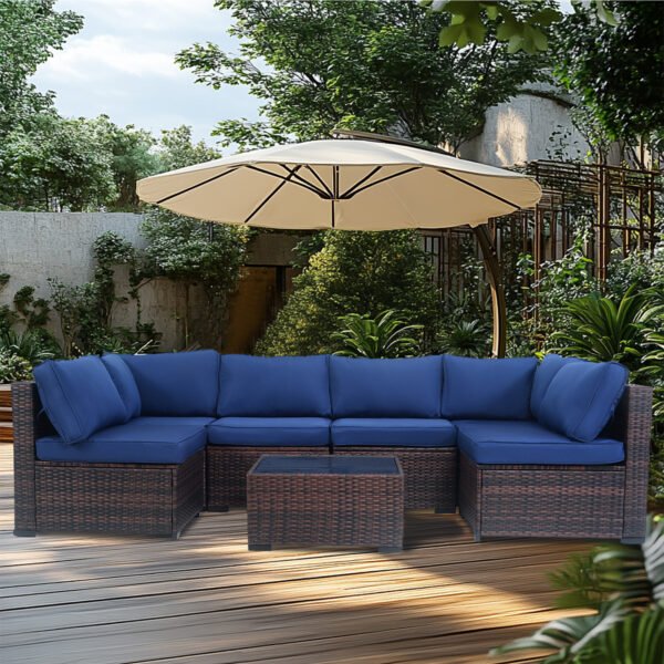 7 Pieces Outdoor Patio Furniture Sets - Image 3