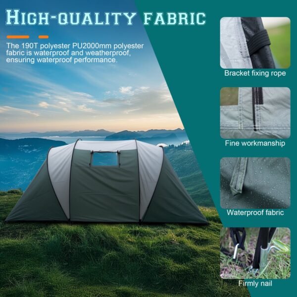 Two-bedroom one-living-room pure tent - Image 3