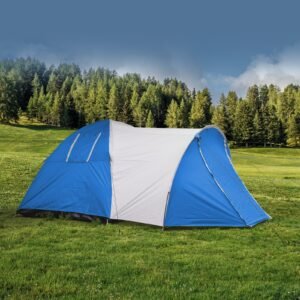 One-bedroom and one-living-room tent