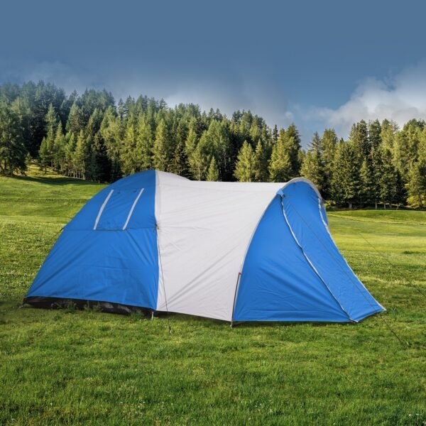 One-bedroom and one-living-room tent