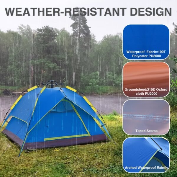 Automatic double tent with pole selection - Image 3
