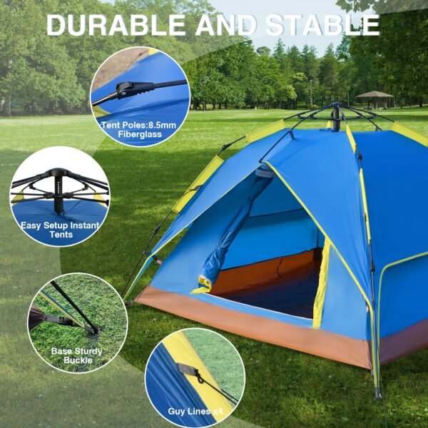 Automatic double tent with pole selection - Image 4